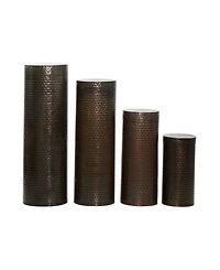 Industrial Pedestal Table, Set of 4