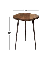 Rustic Aluminum Accent Table