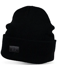 Levi's All Season Comfy Leather Logo Patch Hero Beanie
