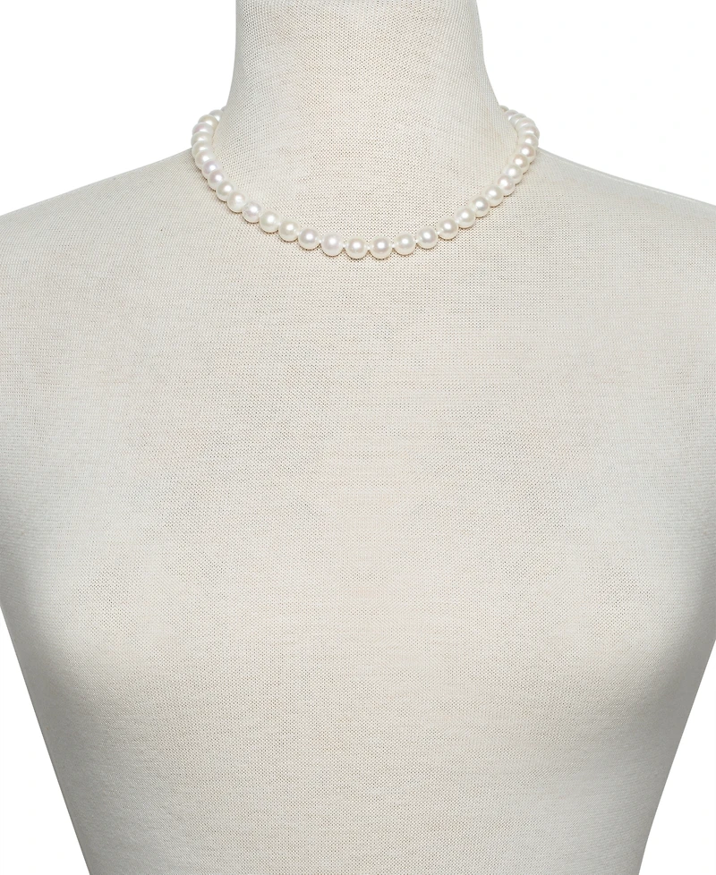 Belle de Mer Aa 18" Cultured Freshwater Pearl Strand Necklace (7-1/2-8-1/2mm)
