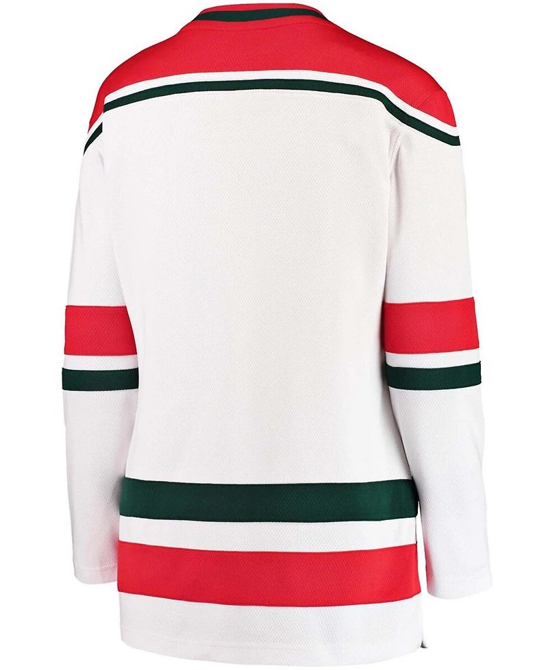 Women's Fanatics White New Jersey Devils 2022/23 Heritage Premier Breakaway Jersey