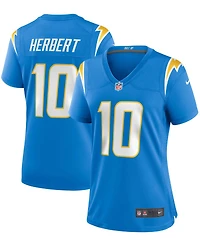 Women's Justin Herbert Powder Blue Los Angeles Chargers Game Jersey