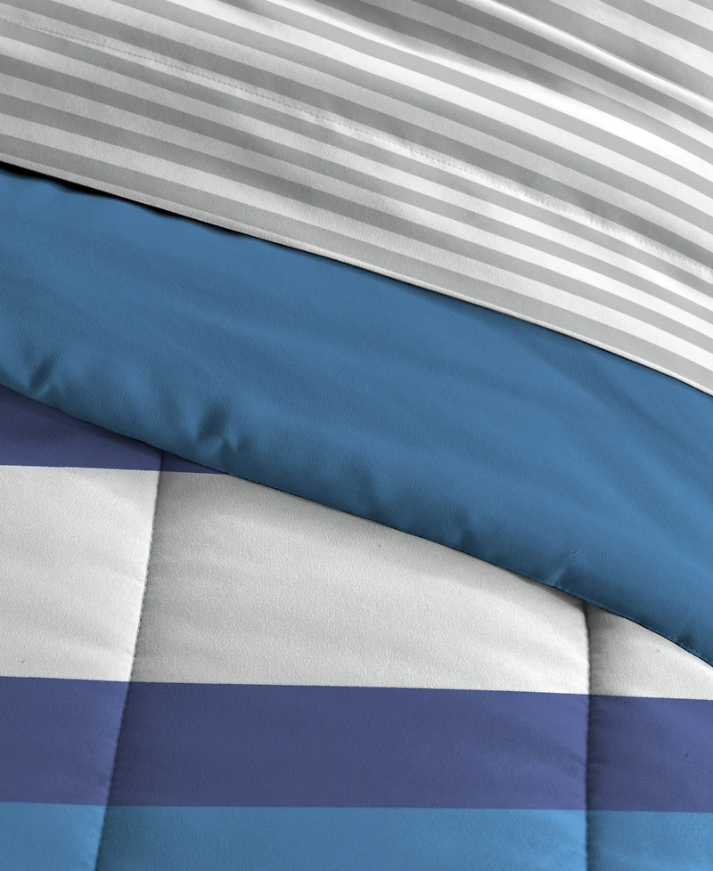 Dream Factory Rugby Stripe 5-Pc. Comforter Set, Twin