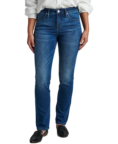 Jag Women's Ruby Comfort Stretch Mid Rise Straight Jeans