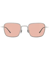 Prada Titanium Rectangular Men's Sunglasses, Pr 54WS