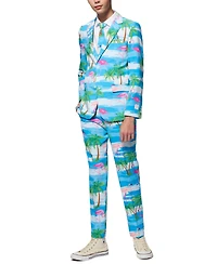 OppoSuits Teen Boys Flaminguy Flamingo Suit Including Blazer, Pants and Clip-On-Tie