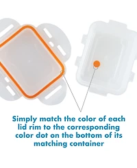 Lock n Lock Easy Essentials 30-Pc. Color Mates Storage Container Set