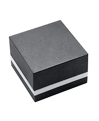 And Now This High Polished Clear Crystal Inside Outside Hoop Earring, Gold Plate and Silver Plate