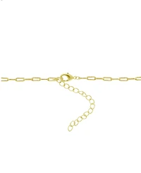 And Now This Cubic Zirconia Butterfly Necklace, Gold Plate 16+2" extender