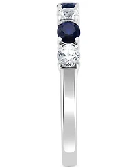 Effy Blue & White Sapphire (1-1/10 ct. t.w.) Band 14k Gold. (Also available Emerald and Ruby)