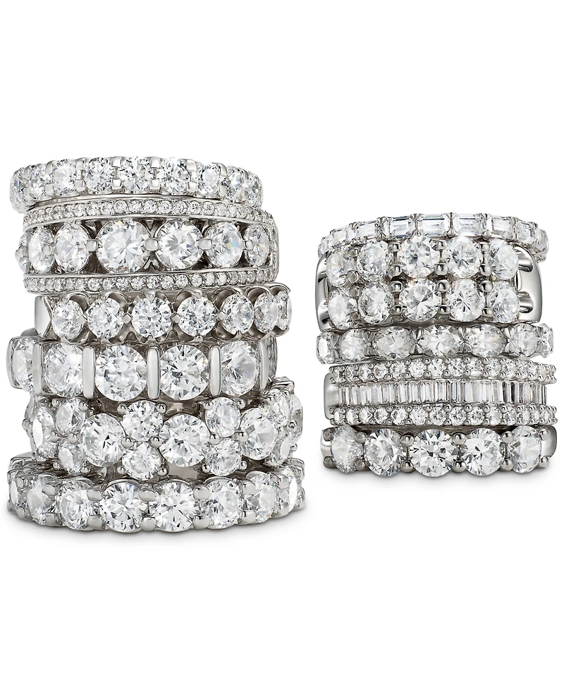 Two-Row Certified Diamond Band Ring in 14k White Gold (2 ct. t.w.)