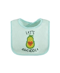 The Peanutshell Cotton Baby Bibs for Girls or Boys, 8 Pack, Green, Blue, Yellow