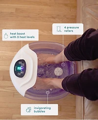 HoMedics BubbleSpa + Epsom Salt Heated Foot Bath