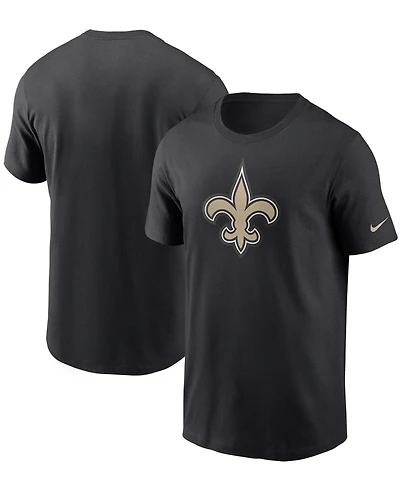Men's Black New Orleans Saints Primary Logo T-shirt