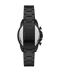 Fossil Men's Bronson Chronograph Black Stainless Steel Bracelet Watch 44mm