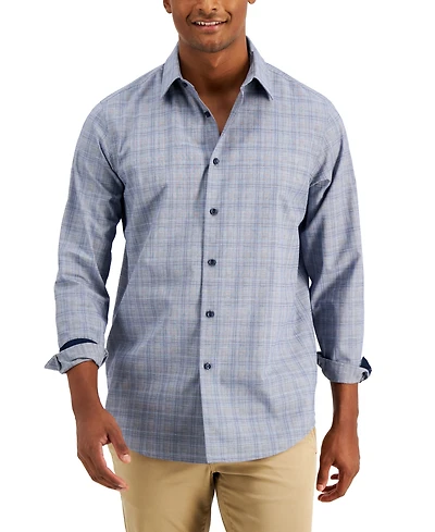 Club Room Men's Pioloa Plaid Shirt, Created for Macy's