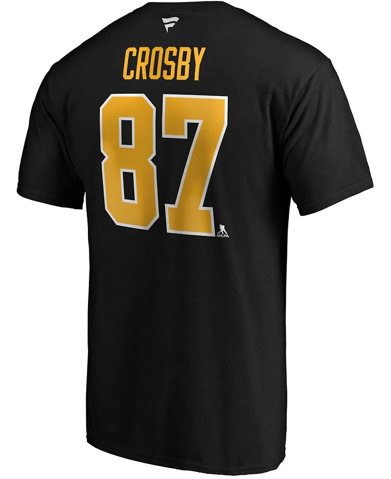 Fanatics Men's Sidney Crosby Pittsburgh Penguins Team Authentic Stack T-Shirt