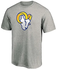Men's Heathered Gray Los Angeles Rams Primary Logo T-shirt