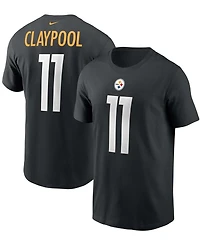 Men's Chase Claypool Black Pittsburgh Steelers Name and Number T-shirt