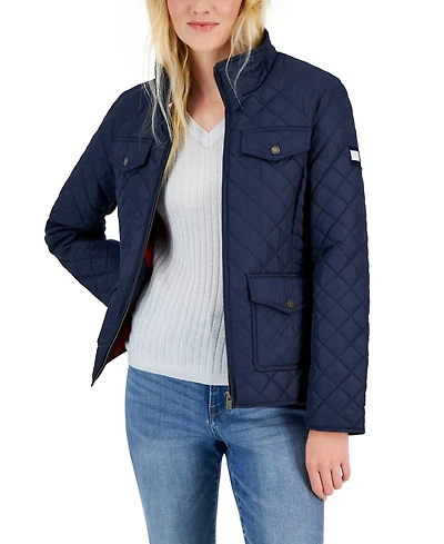 Tommy Hilfiger Women's Quilted Zip-Up Jacket