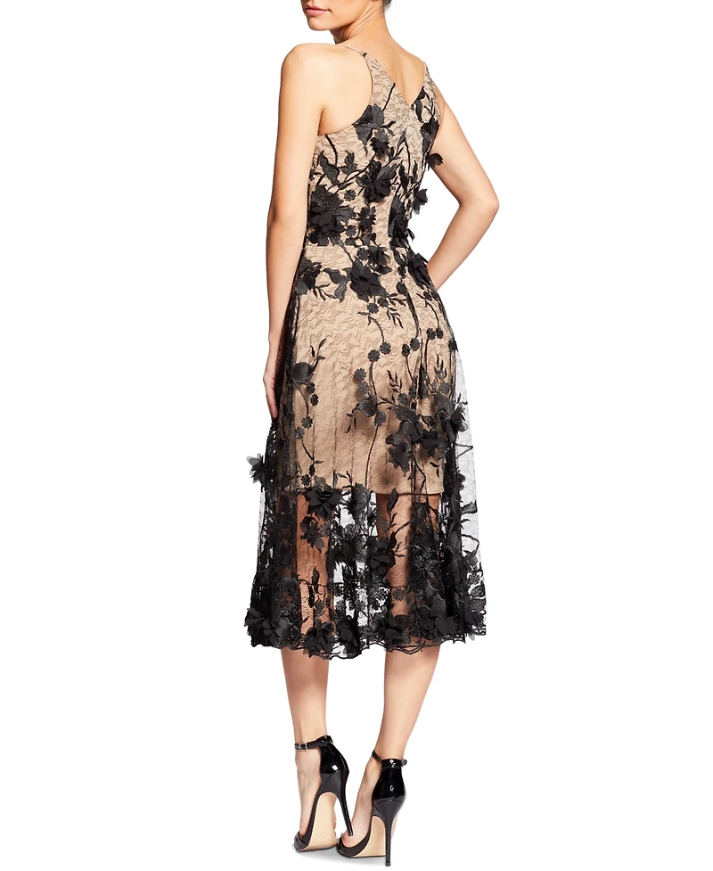 Dress the Population Audrey Floral Applique Lace