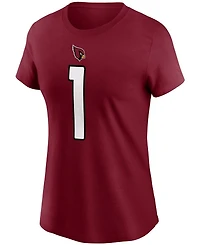 Women's Kyler Murray Cardinal Arizona Cardinals Name Number T-shirt