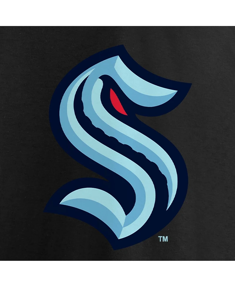 Men's Black Seattle Kraken Primary Logo T-shirt