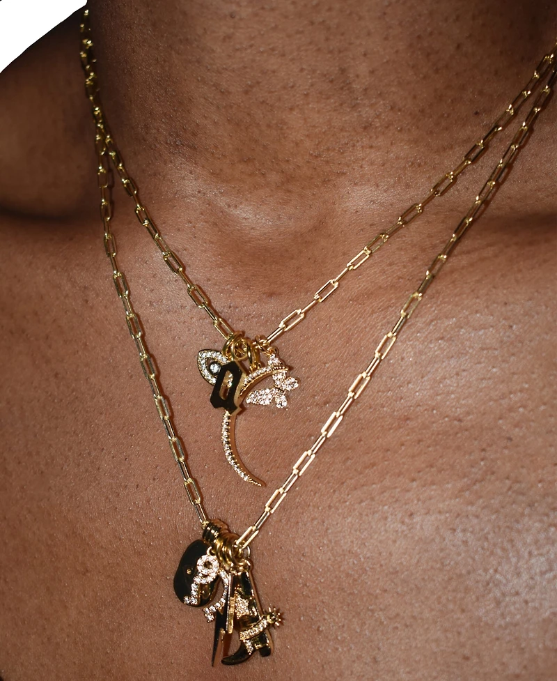 18k Gold Vermeil Paper Clip Necklace