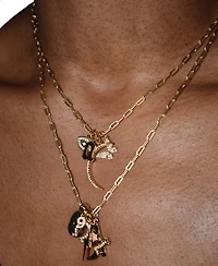 18k Gold Vermeil Paper Clip Necklace