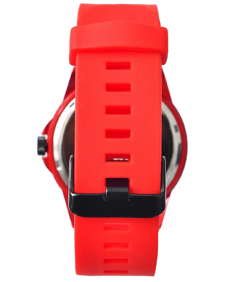 Spgbk Watches Unisex Foxfire Red Silicone Band Watch 44mm