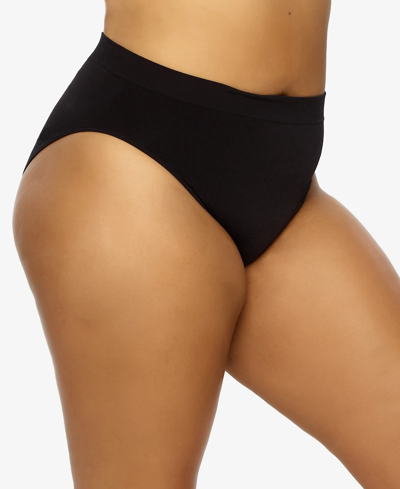 Plus Body Smooth Seamless High Leg Brief Panty