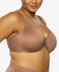 Plus Size Amaranth Cushioned Comfort Unlined Minimizer Underwire Bra