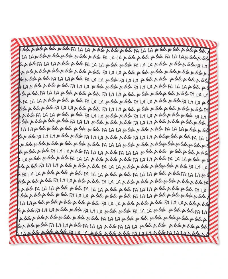 Cufflinks Inc. Men's Fa La La Holiday Pocket Square