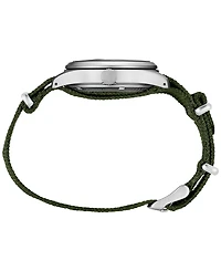 Seiko Men's Automatic 5 Sports Green Nylon Strap Watch 43mm