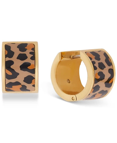 Kate Spade New York Gold-Tone Flower Huggie Hoop Earrings