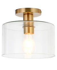 Henri Semi Flush Mount Ceiling Light with Shade