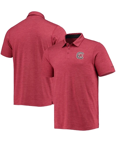 Men's Garnet South Carolina Gamecocks Tech Trail Space Dye Omni-Shade Polo