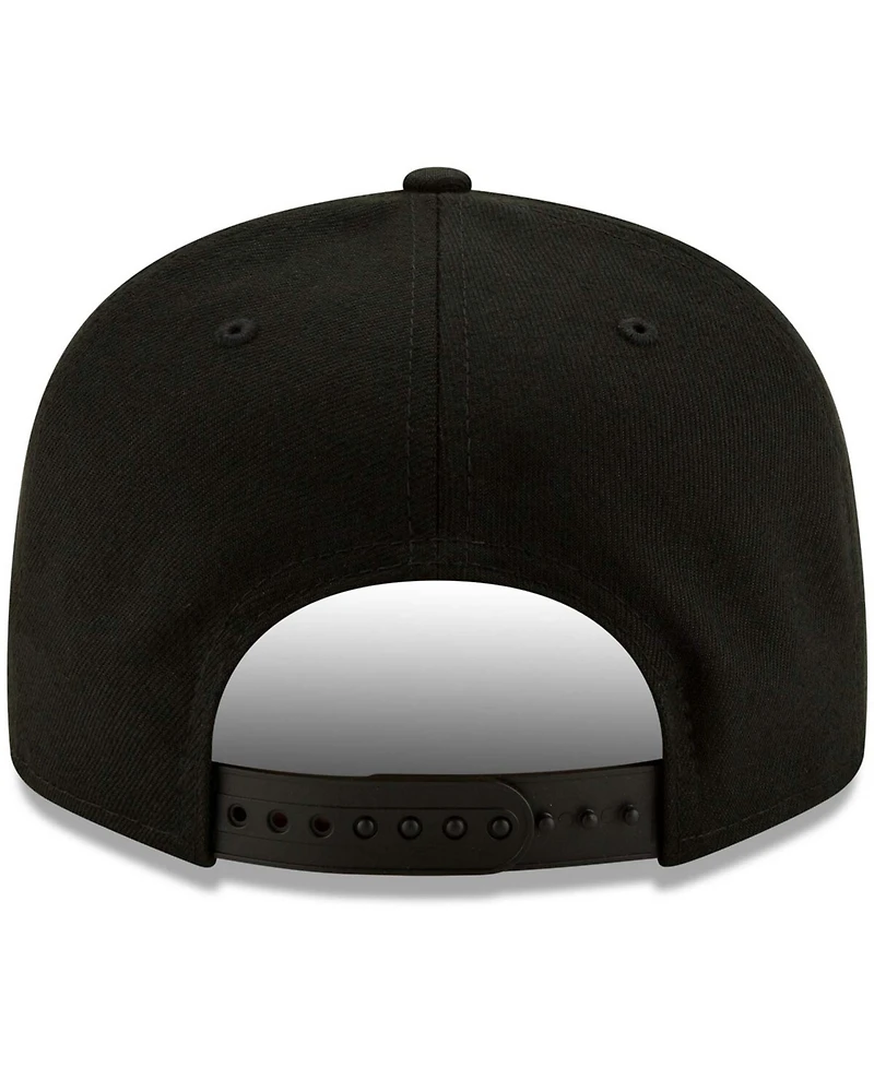 Men's Black San Diego Padres Black on Black 9FIFTY Snapback Adjustable Hat