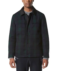 Marc New York Men's Gosper Quilted Plaid Shirt Jacket