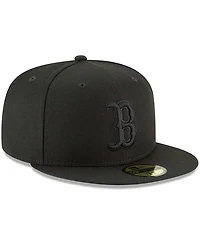 Men's Black Boston Red Sox Primary Logo Basic 59FIFTY Fitted Hat