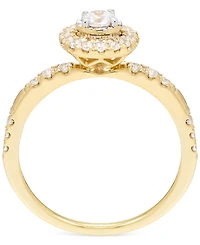 Diamond Halo Ring (1/2 ct. t.w.) in 14k Gold