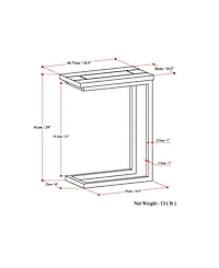 Skyler Solid Mango Wood C Side Table