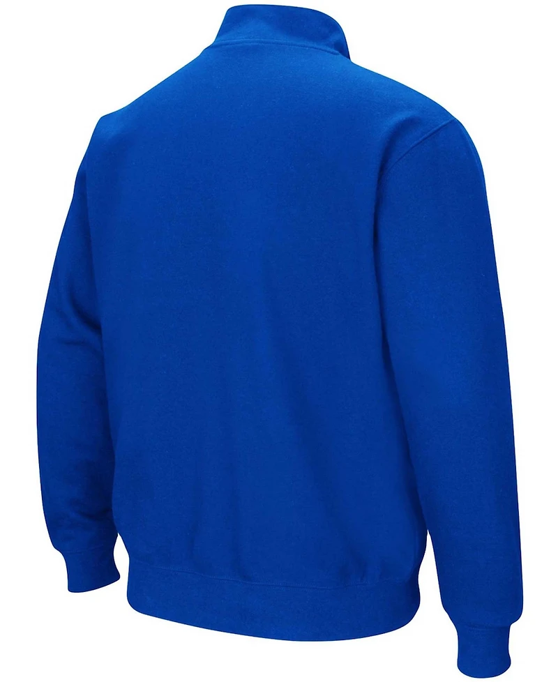 Men's Royal Delaware Fightin' Blue Hens Tortugas Logo Quarter-Zip Pullover Jacket