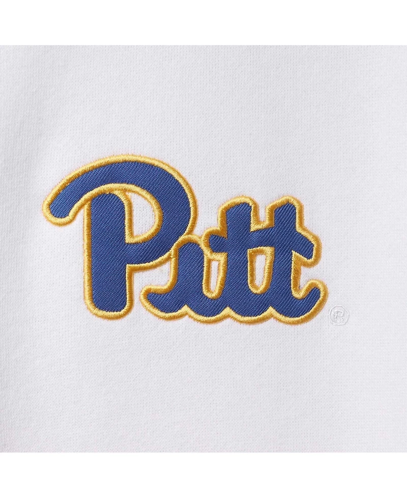 Men's White Pitt Panthers Tortugas Logo Quarter-Zip Jacket