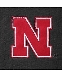 Men's Charcoal Nebraska Huskers Tortugas Logo Quarter-Zip Jacket
