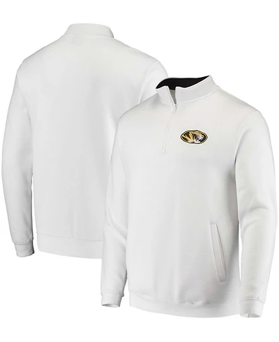 Men's White Missouri Tigers Tortugas Logo Quarter-Zip Jacket