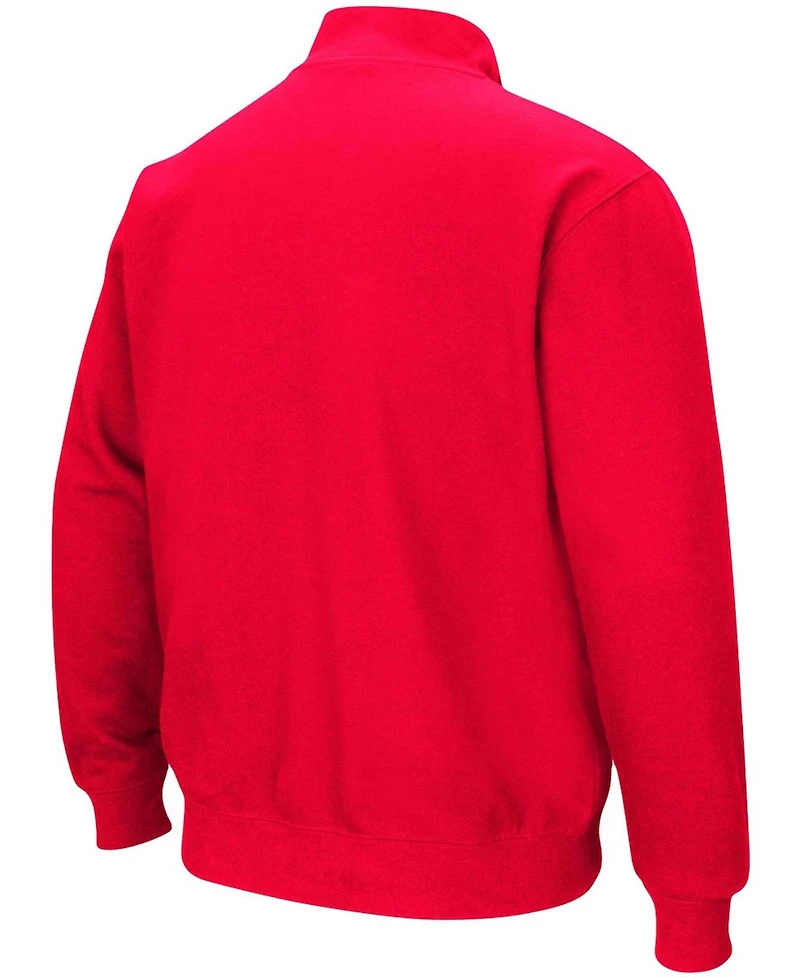 Men's Red Cornell Big Red Tortugas Logo Quarter-Zip Jacket