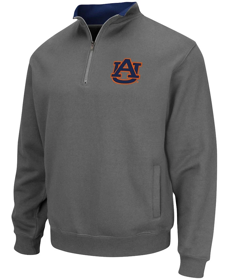 Men's Colosseum Auburn Tigers Tortugas Logo Quarter-Zip Pullover Jacket