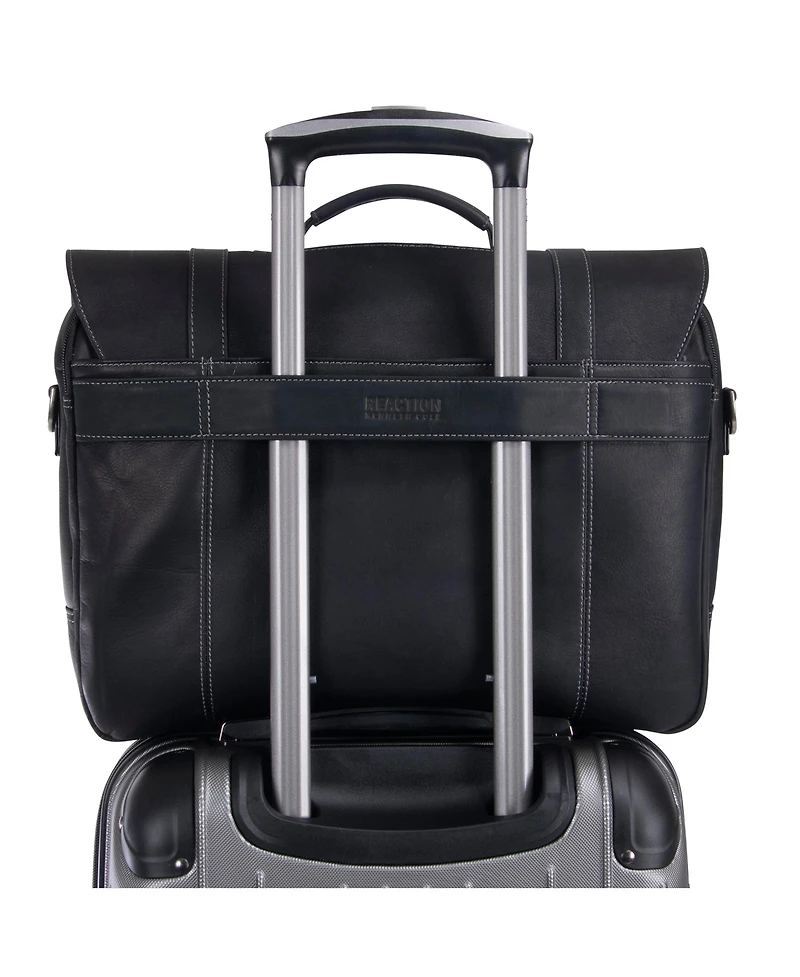 Colombian Leather Flapover 15.6" Laptop Bag