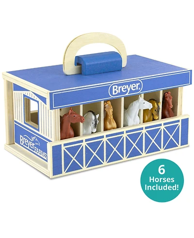 Breyer Horses Breyer Farms 1:32 Scale Stable Mate Play Set, 6 Piece